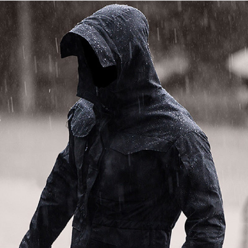 Tactical hoodie jacket for men pilot coat army cloth windbreaker waterproof
