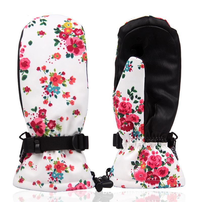 snowboard gloves ski skateboard glove warm vintage leather motorcycle riding waterproof women