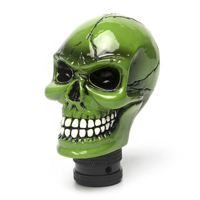 Car gear skull head shift knob decoration car interior accessories