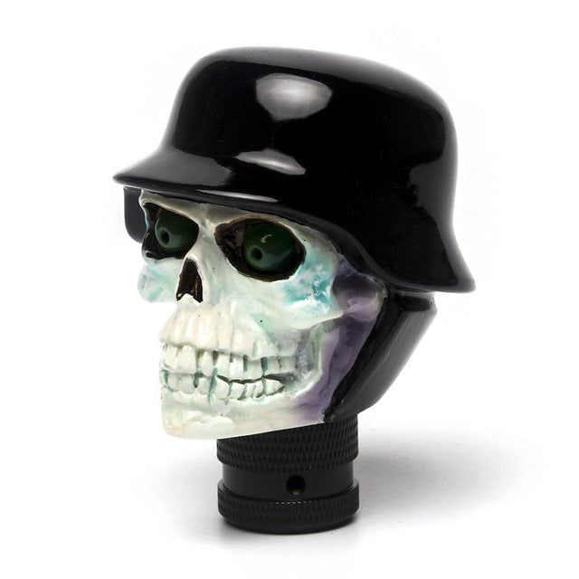 Car gear skull head shift knob decoration car interior accessories