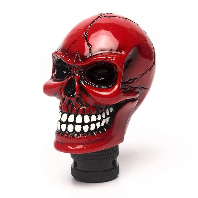 Car gear skull head shift knob decoration car interior accessories