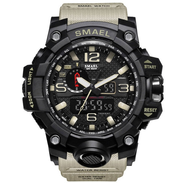 Men military watch sport army watch 50m waterproof shock wrist watches