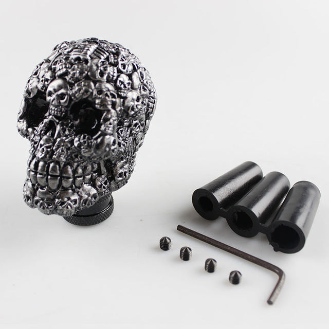 Universal skull head shift knob car gear stick shifter knob car interior accessories
