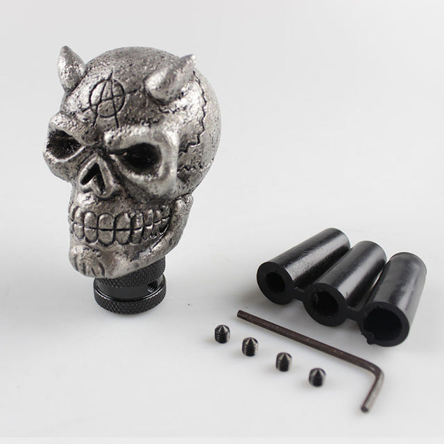 Universal skull head shift knob car gear stick shifter knob car interior accessories