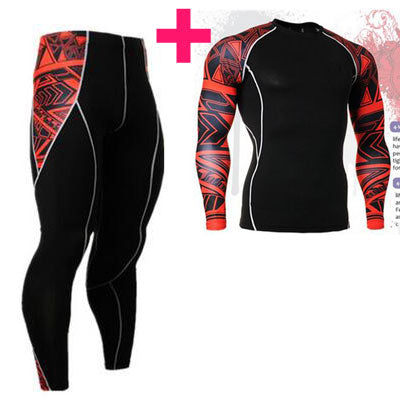 Sport suits for GYM thermal underwear sets for men long compression