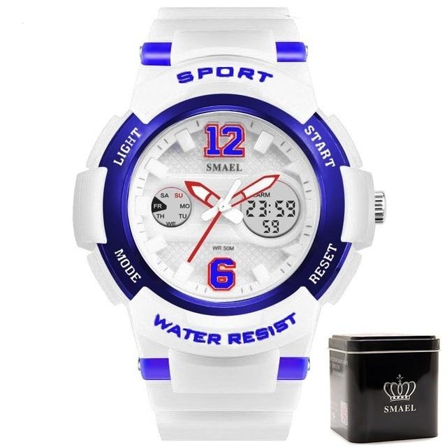 Women sport wristwatch cute 30M waterproof dual display lady watch