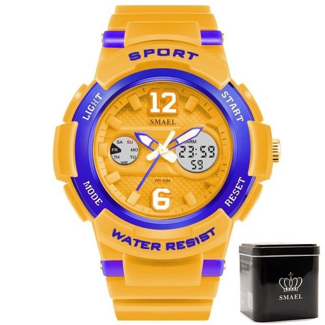 Women sport wristwatch cute 30M waterproof dual display lady watch