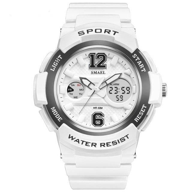 Women sport wristwatch cute 30M waterproof dual display lady watch