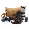 Camera canvas bag travel shoulder backpack for Sony Canon Nikon Olympus