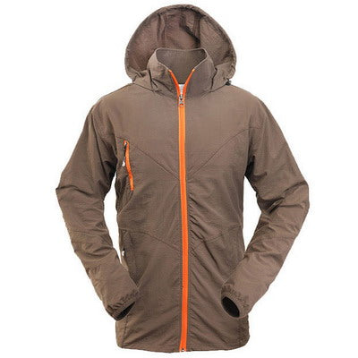 Outdoor sport hooded jacket for men trekking camping hiking clothes