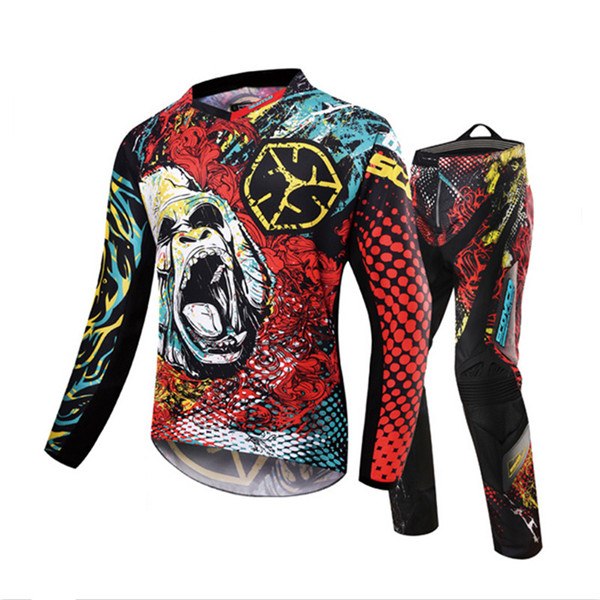 motocross clothing motorcycle MX racing jersey clothing + hip pads set dirt bike apparel