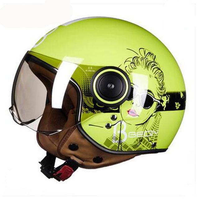 Vespa helmet motorcycle scooter vintage retro open face helmets