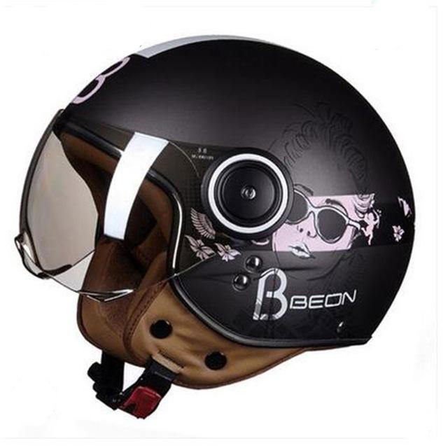 Vespa helmet motorcycle scooter vintage retro open face helmets