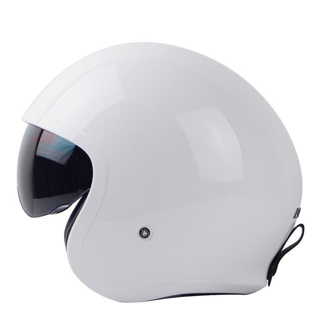 Vintage Vespa helmets skull open face electric motorcycle helmet sun shield