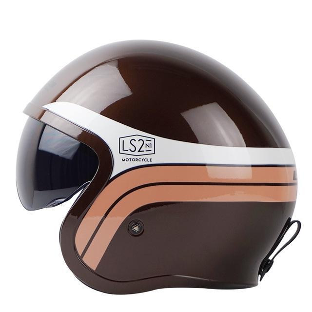 Vintage Vespa helmets skull open face electric motorcycle helmet sun shield