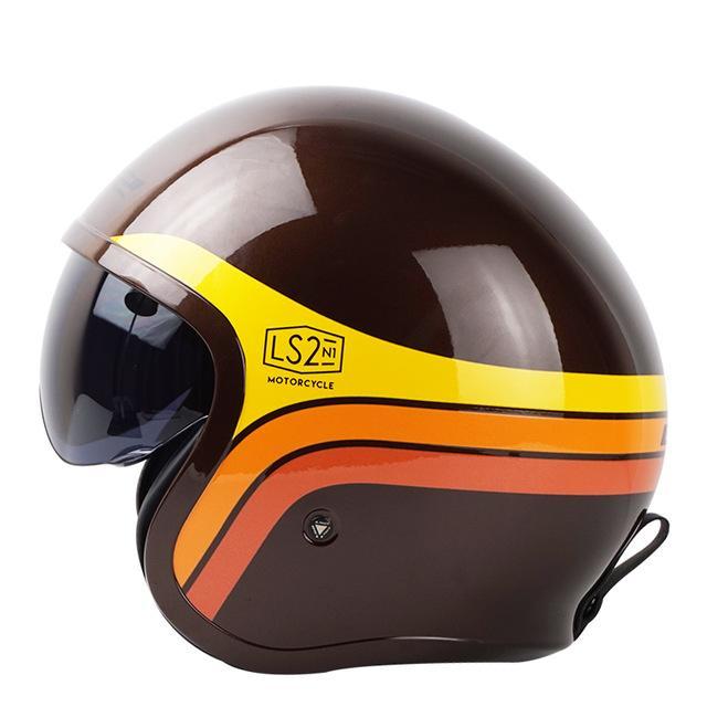 Vintage Vespa helmets skull open face electric motorcycle helmet sun shield