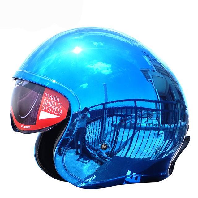 Vintage Vespa helmets skull open face electric motorcycle helmet sun shield