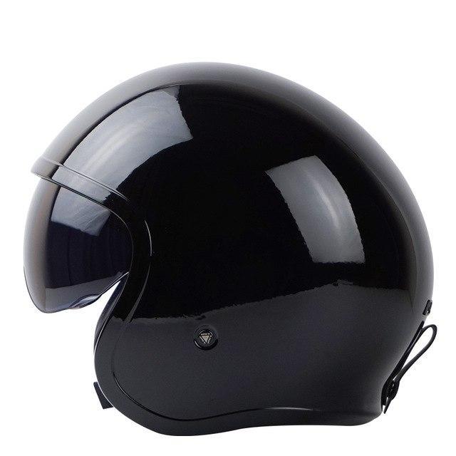 Vintage Vespa helmets skull open face electric motorcycle helmet sun shield