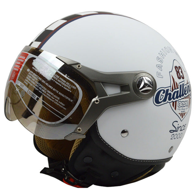 vintage electric motorcycle helmet half face scooter vespa helmets capacet