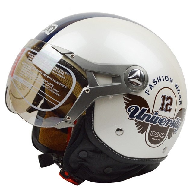vintage electric motorcycle helmet half face scooter vespa helmets capacet