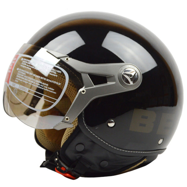 vintage electric motorcycle helmet half face scooter vespa helmets capacet