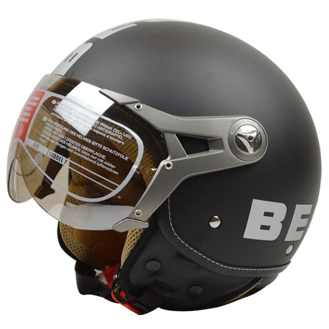 vintage electric motorcycle helmet half face scooter vespa helmets capacet