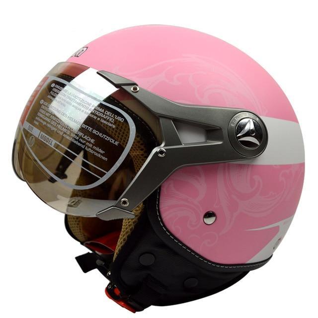 vintage electric motorcycle helmet half face scooter vespa helmets capacet