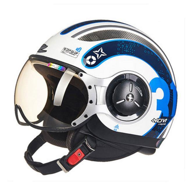 Vespa helmet motorcycle vintage scooter helmets retro 3/4 half face helmets jet style