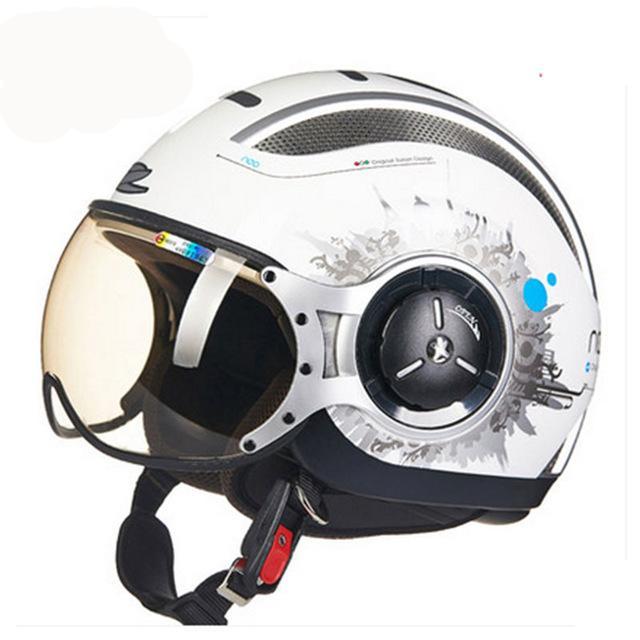 Vespa helmet motorcycle vintage scooter helmets retro 3/4 half face helmets jet style