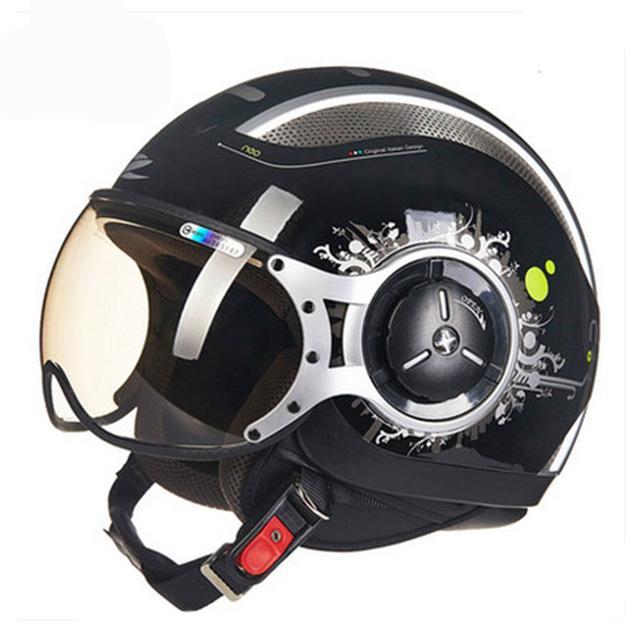 Vespa helmet motorcycle vintage scooter helmets retro 3/4 half face helmets jet style
