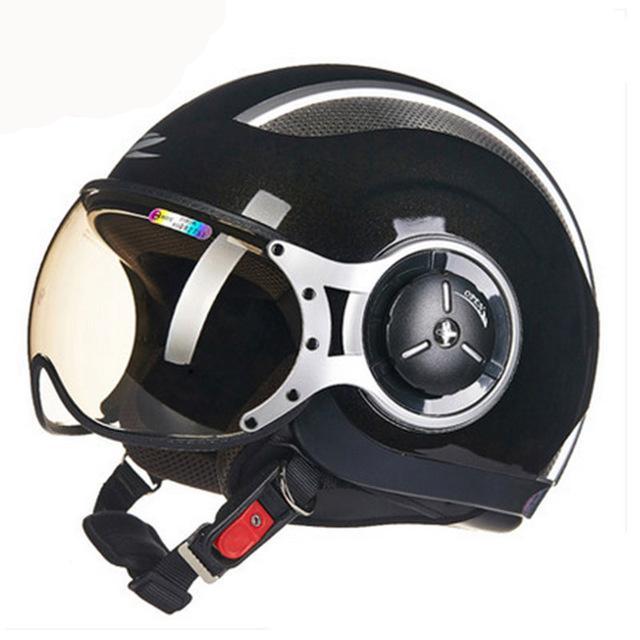 Vespa helmet motorcycle vintage scooter helmets retro 3/4 half face helmets jet style