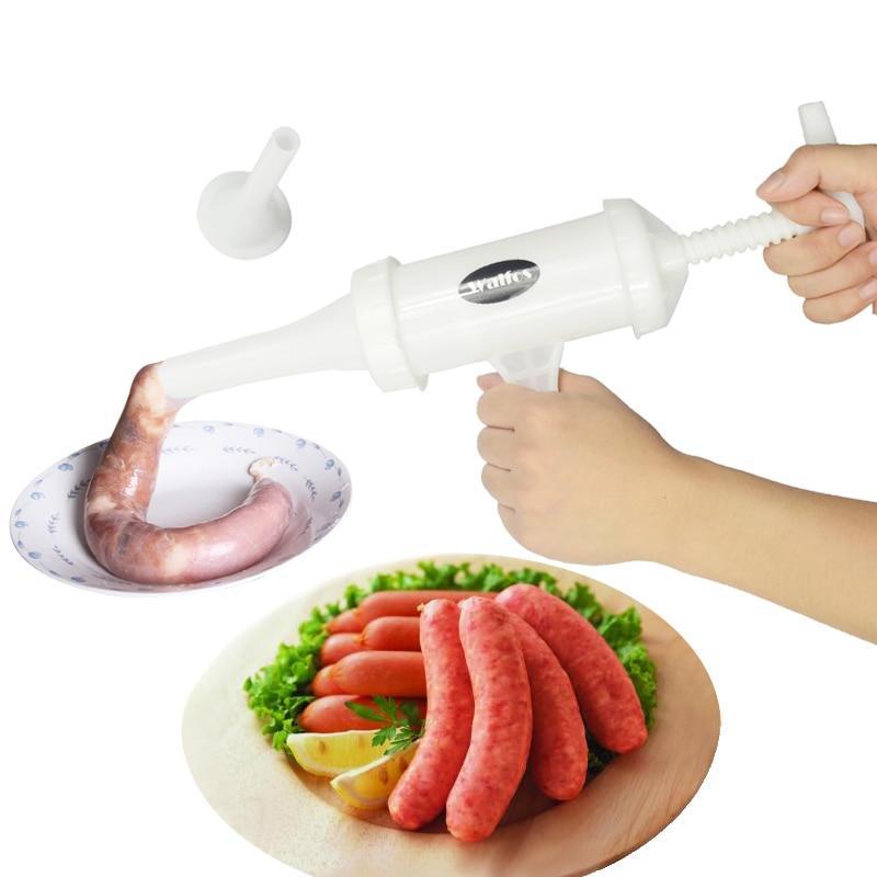hand manual sausage machine meat stuffing making filler operated kitchen tools