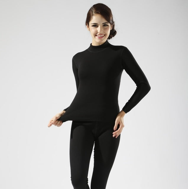 Thermal underwear sets for men shirt and pants warm thick clothes