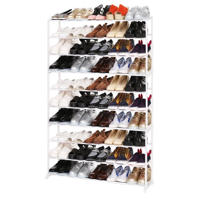 Portable 4/7/10 Tier Shoes Rack Stand Shelf Shoes Organizer Storage Home Decor