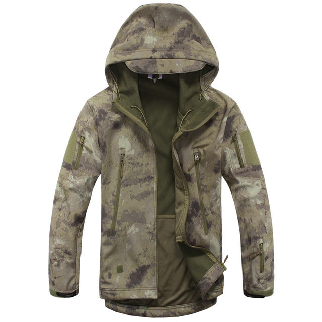 Army Camouflage Men Jacket Military Tactical Hunt Clothes Waterproof Soft Shell