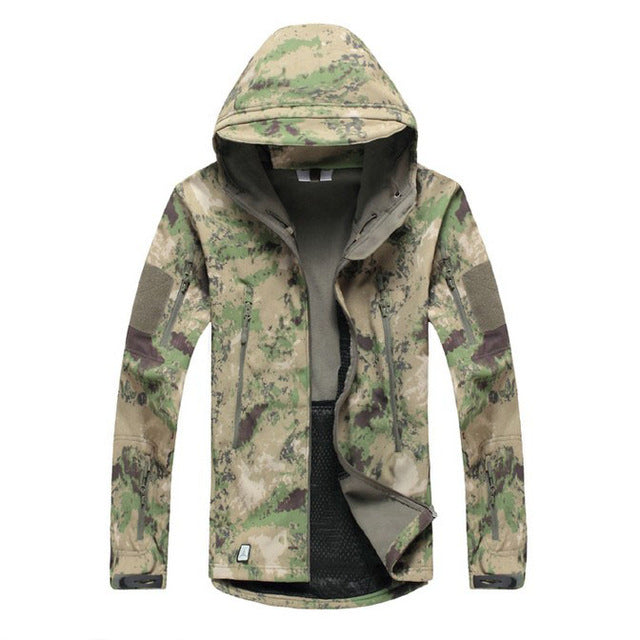 Army Camouflage Men Jacket Military Tactical Hunt Clothes Waterproof Soft Shell