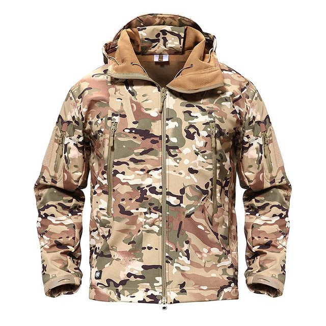 Army Camouflage Men Jacket Military Tactical Hunt Clothes Waterproof Soft Shell