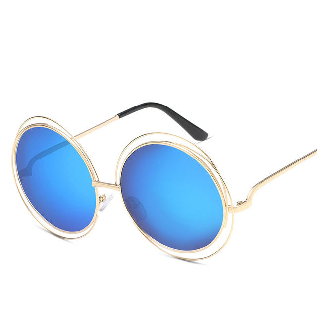 Vintage retro round sunglasses women