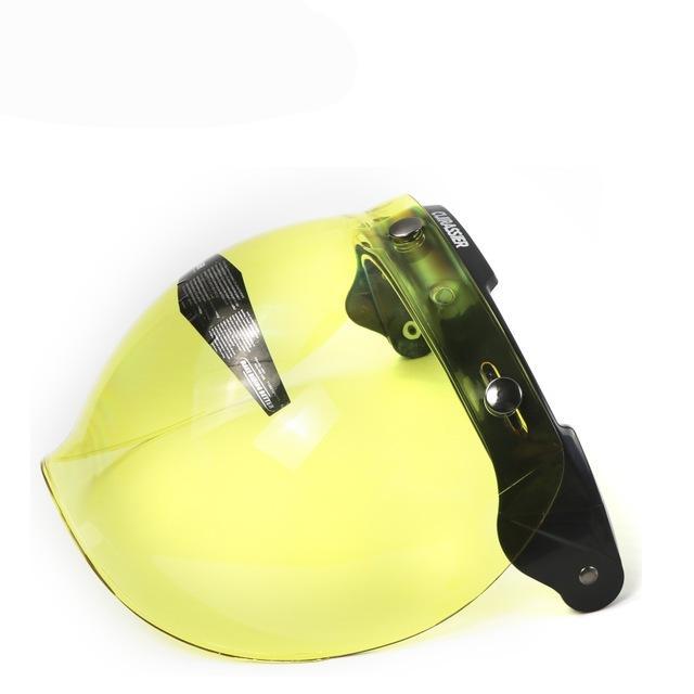 Vintage motorcycle bubble visor mask flip up sun UV protect