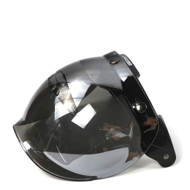 Vintage motorcycle bubble visor mask flip up sun UV protect