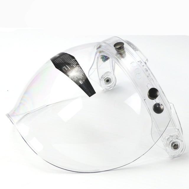 Vintage motorcycle bubble visor mask flip up sun UV protect
