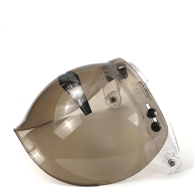 Vintage motorcycle bubble visor mask flip up sun UV protect