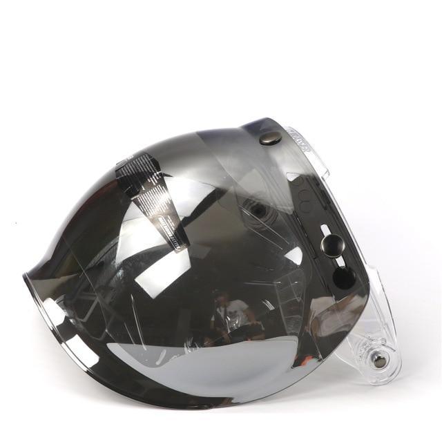 Vintage motorcycle bubble visor mask flip up sun UV protect