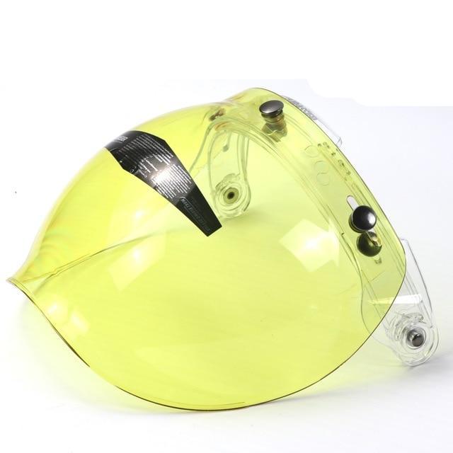 Vintage motorcycle bubble visor mask flip up sun UV protect