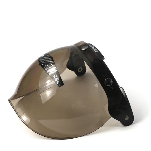 Vintage motorcycle bubble visor mask flip up sun UV protect