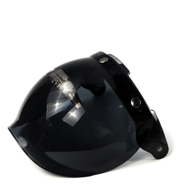 Vintage motorcycle bubble visor mask flip up sun UV protect