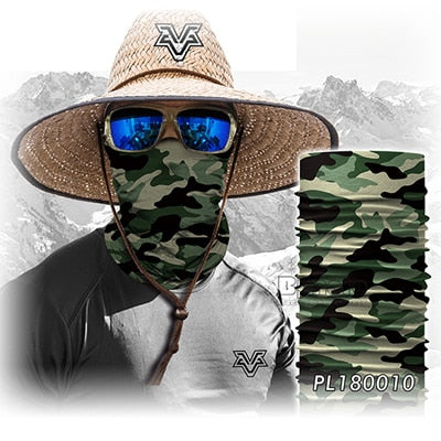 Motorcycle scary skull mask face headwear neck scarf ski bike halloween