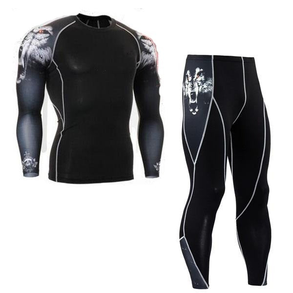 Thermal underwear sets for men clothes riding suit leisure sports