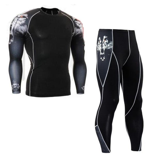 Thermal underwear sets for men clothes riding suit leisure sports