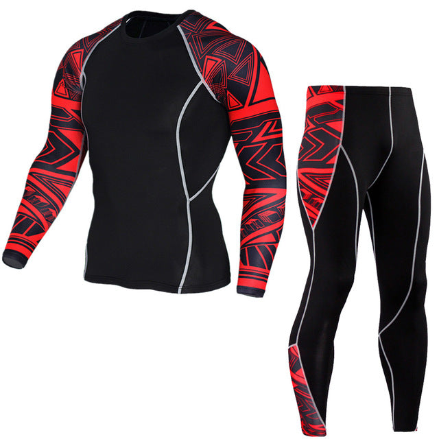 Thermal underwear sets for men clothes riding suit leisure sports